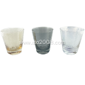 Electroplate Color Glass Tumbler With Hammer Pattern